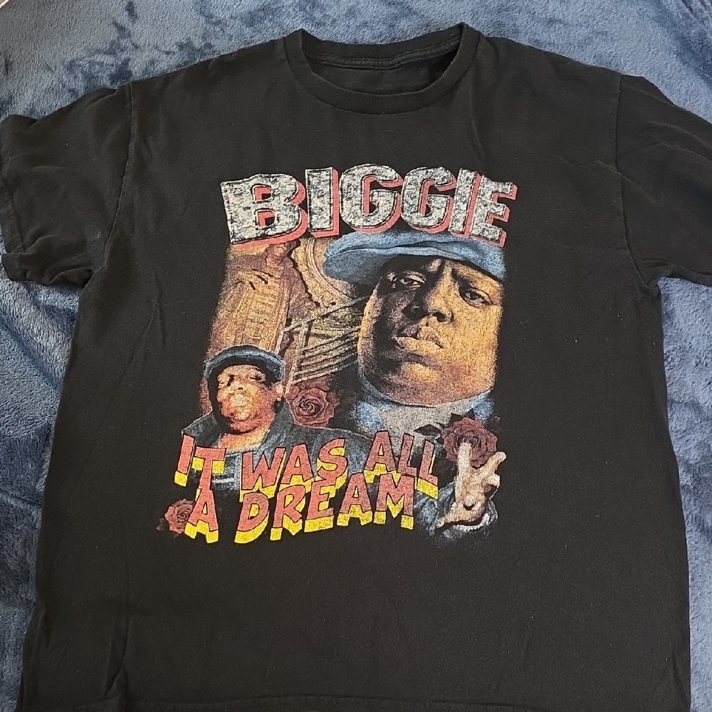 Black Graphic T-Shirt with Biggie Design